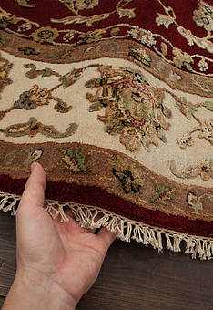 фактура ковра Kashan gold 10/10 S-39-Red/Ivory