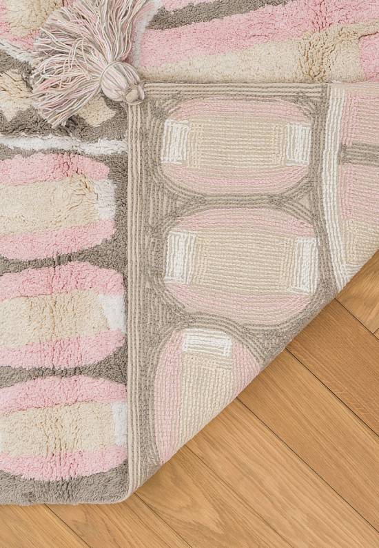 Детский стираемый ковер Indian Bag Grey-Pink