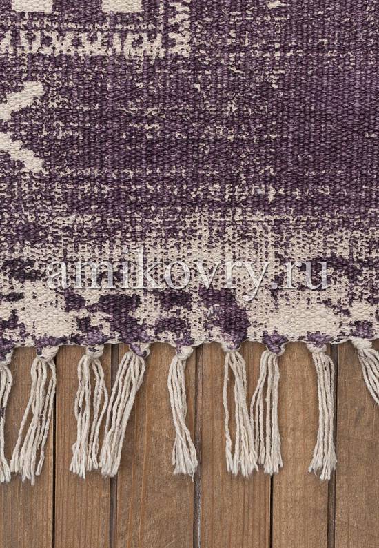 Безворсовый ковер ручной работы из Индии JHC-17-04 natural-purple