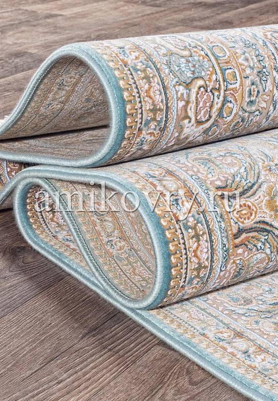 Иранский высокоплотный ковер 146-Light Blue