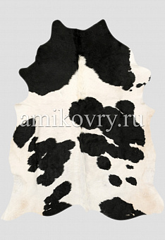 Натуральная шкура коровы Черно-белая 774