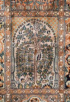 фрагмент ковра Cashmir 236042-Ghom rust