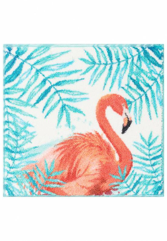 Светлый коврик для ванной  Flamingo 01 Turquoise