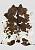 Натуральная шкура коровы Полосы коричнево-чёрные 1224