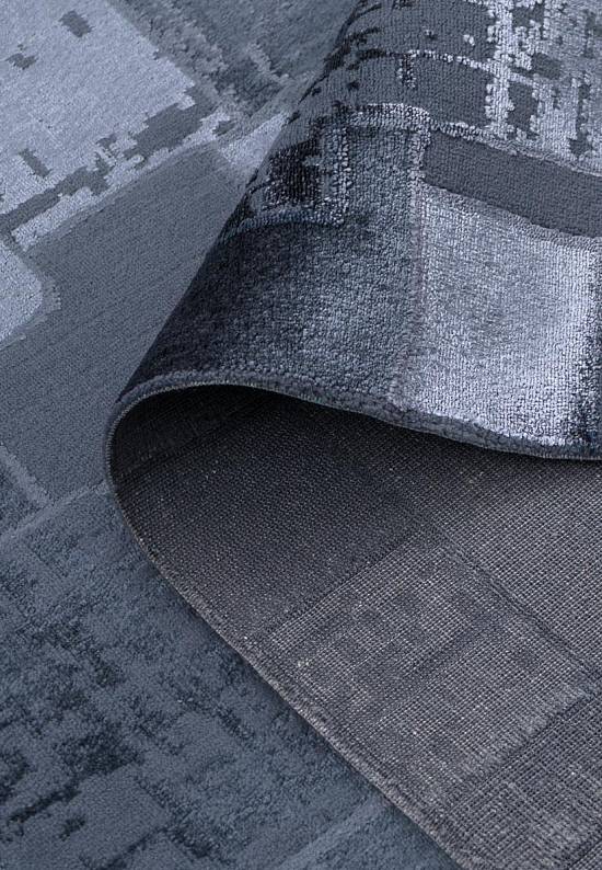 Винтажный ковер из полиэстера TOR 04 Denim