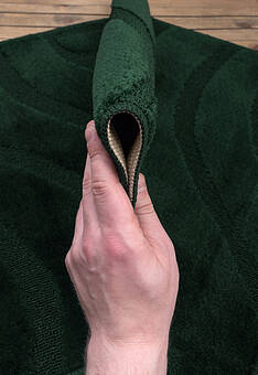 фактура комплекта ковриков для ванной Confetti Bath Maximus Symphony 2536 Hunter Green BQ