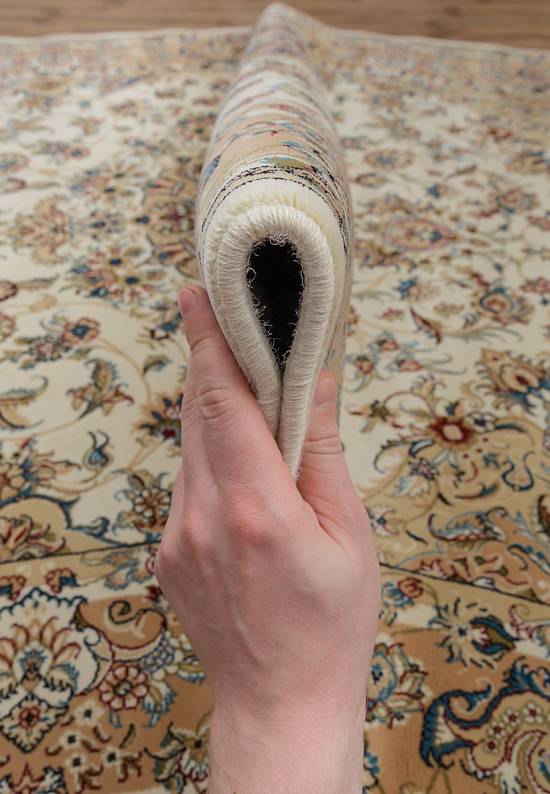Восточный ковер из Ирана Super Tabriz 1.75392-cream-pink