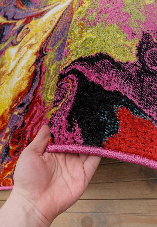 Недорогой синтетический ковер 2927-Multicolor