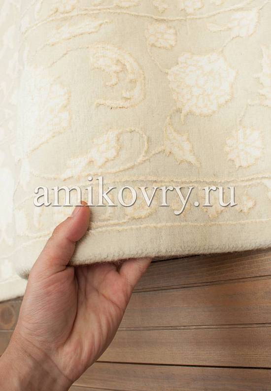 Роскошный ковер ручной работы SK-56-Ivory/Ivory