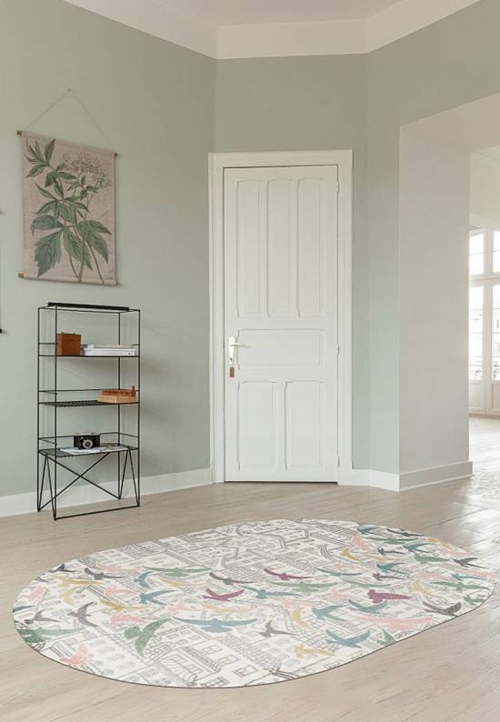 Недорогой современный ковер C040-Light Cream