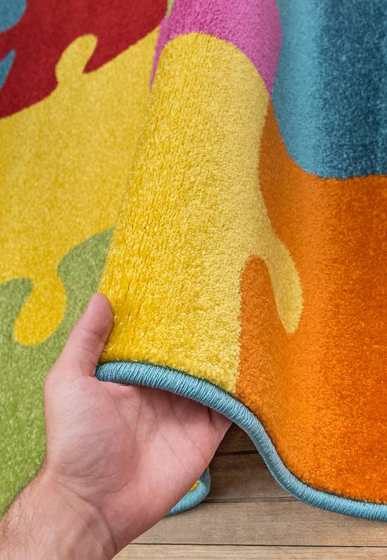 Недорогой синтетический ковер V820-Multicolor
