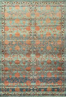 дизайн безворсового ковра Eden 6/5 GS-1016-Teal Blue/Aruba Blue