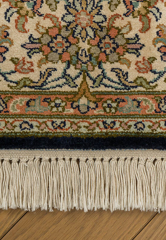 Шелковый ковер ручной работы IIST-GI97K29KJ Kashan Blue