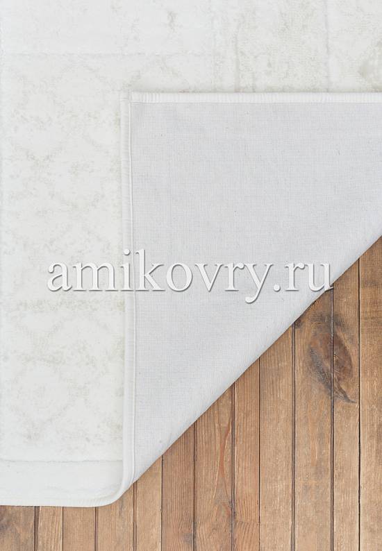 Турецкий ковер из хлопка и вискозы Patchwork Beyaz