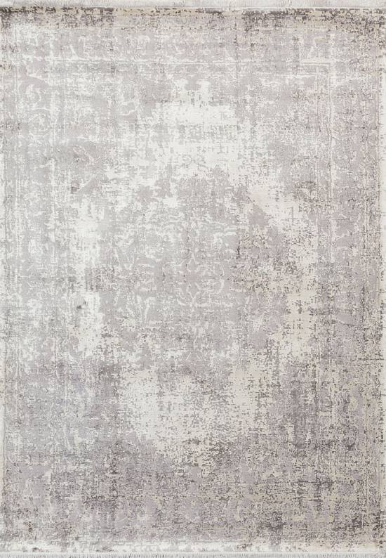 Ковер из шерсти с вискозой 2002-Light Grey