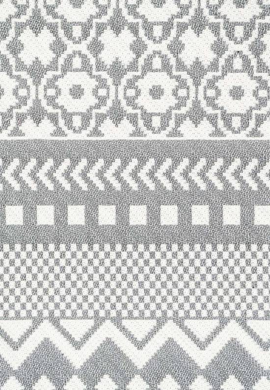 Двусторонний безворсовый ковер в этно-стиле AR 07 Grey