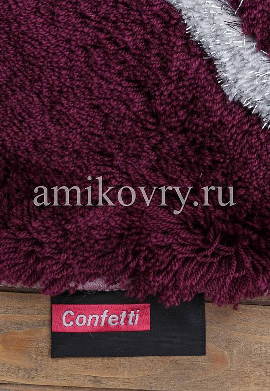 Коврик для ванной Confetti Bath Elite Side 26 Aubergine