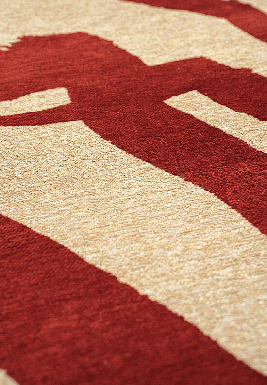 Современный безворсовый ковер LS6083-L406