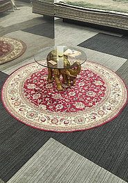 ковер в интерьере Kerman DK5214-D50 discount круг