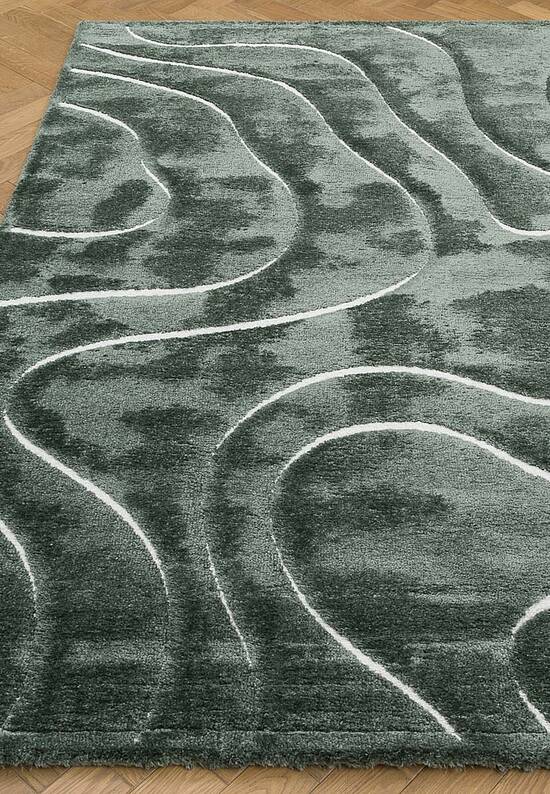 Пушистый ковер из полиэстера RN5468-R805