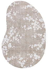 дизайн безворсового ковра Petals LP5231-L285 фигура