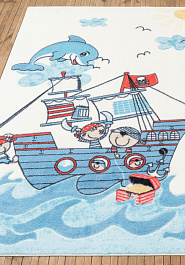 ковер в перспективе Confetti Kids Treasure Ship 01 Blue