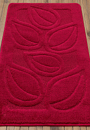 коврик для ванной в перспективе Confetti Bath Maximus Flora 2577 Burgundy