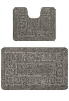 дизайн комплекта ковриков для ванной Confetti Bath Maximus Ethnic 2503 Opal Grey PS