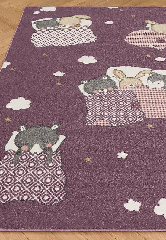Недорогой современный ковер 2922-Light Purple