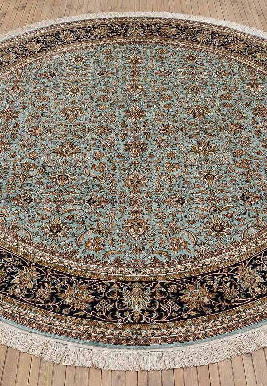 Шелковый ковер из Индии Zahedan Cerulean