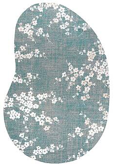 дизайн безворсового ковра Petals LP5231-L389 фигура