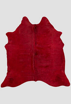 дизайн натуральной шкуры  коровы Крашенная в феррари ред 1157 discount