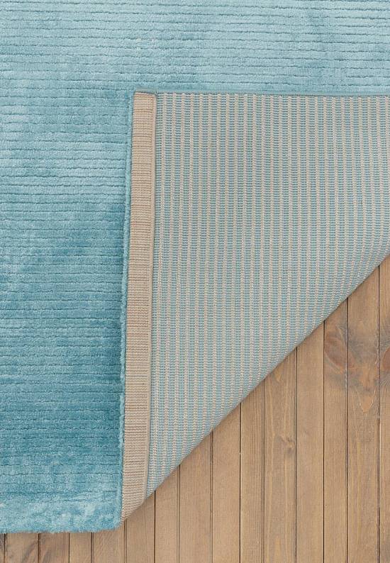 Мягкий вискозный ковер из Турции Plain-Turquoise