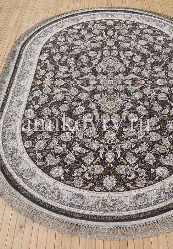Иранский высокоплотный ковер G256-Dark Gray