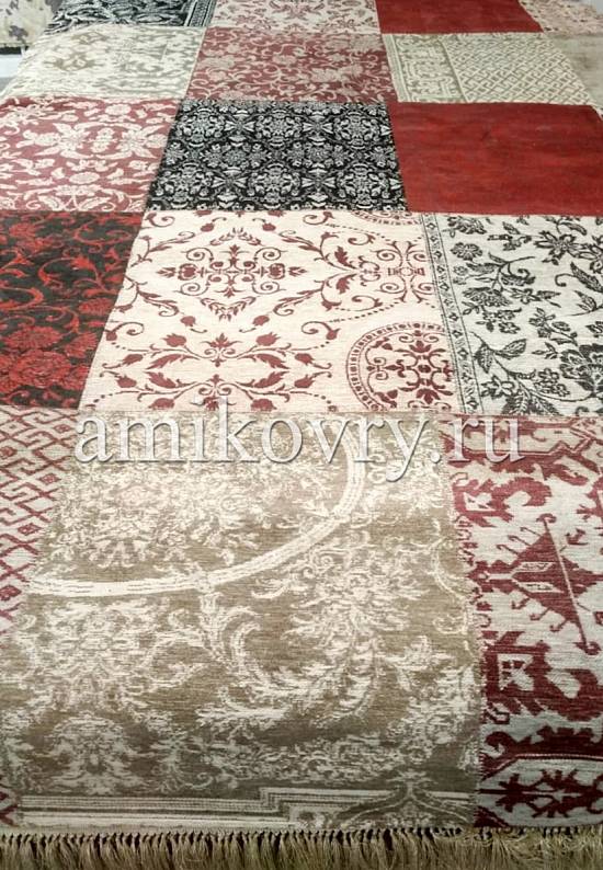 Винтажный безворсовый ковер из Бельгии Multi-8985 discount