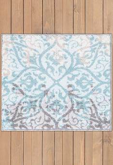 Коврик для ванной Confetti Bath Bella Tracery 01 Ancient Blue квадрат