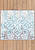 Квадратный коврик для ванной Tracery 01 Ancient Blue
