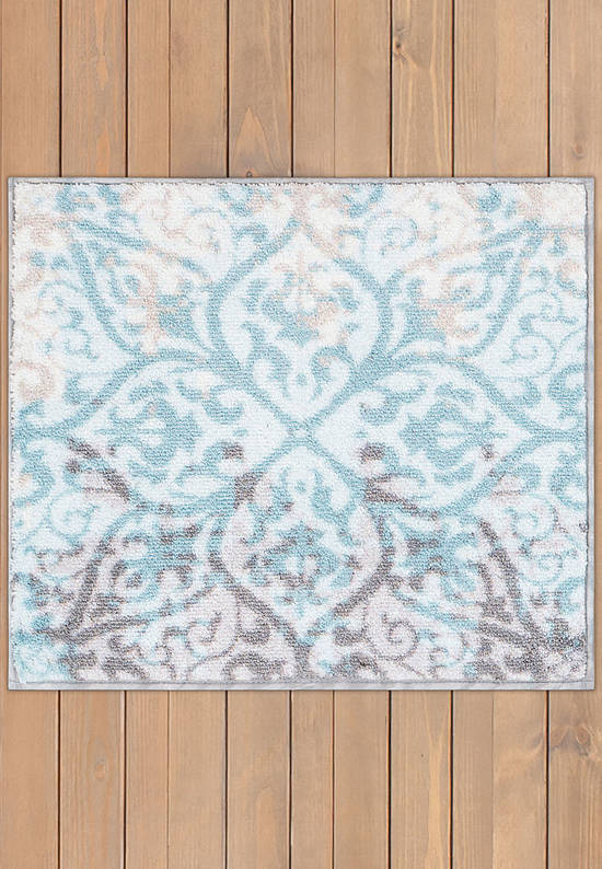 Квадратный коврик для ванной Tracery 01 Ancient Blue
