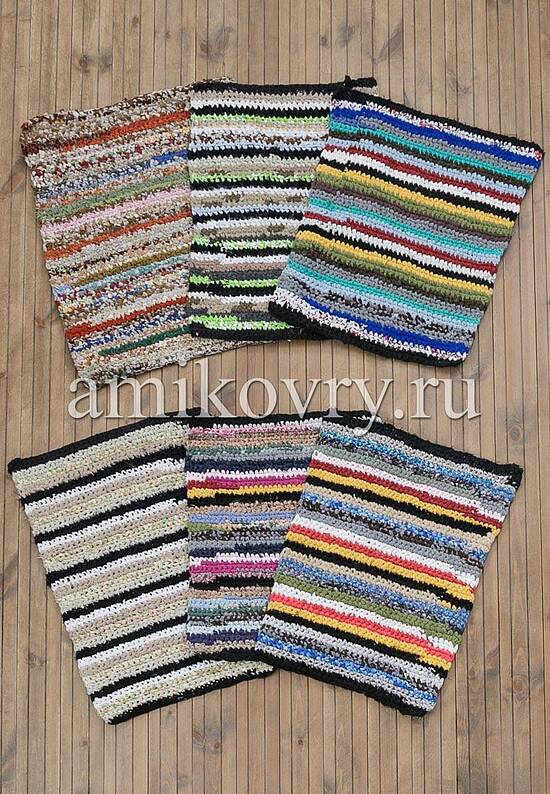 Эксклюзивный вязаный коврик ручной работы CH-08