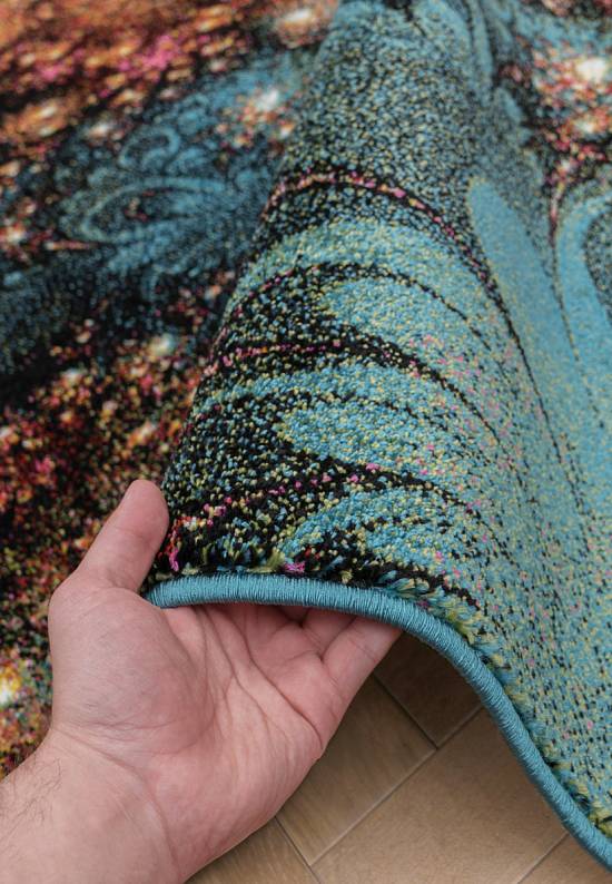 Недорогой синтетический ковер C011-Multicolor