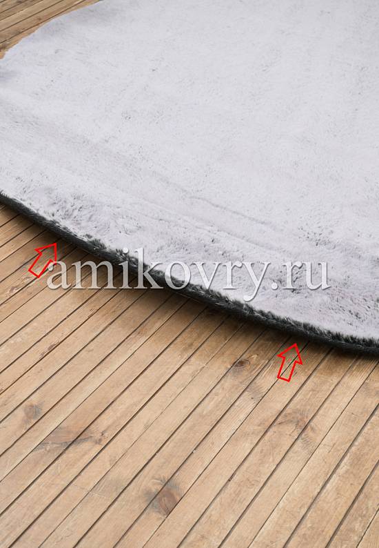Пушистый ковер с мягким ворсом Black-White discount