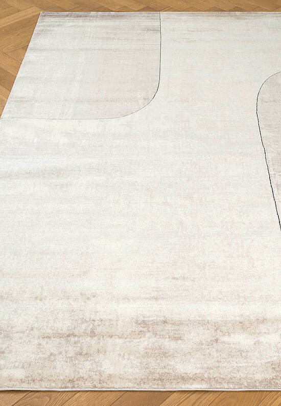 Геометрический ковер MRN 01 Cream Grey