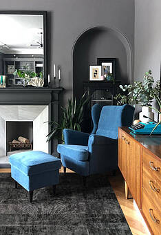 ковер безворсовый в интерьере Couture Duo SC6185