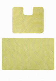 дизайн комплекта ковриков для ванной Confetti Bath Maximus Symphony 2551 Seedling Green BQ