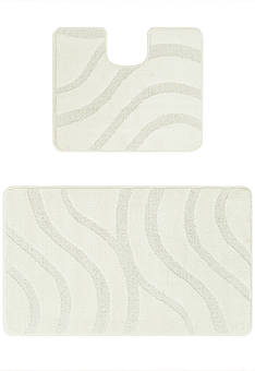 Комплект ковриков для ванной Confetti Bath Maximus Symphony 2581 Pearl White BQ