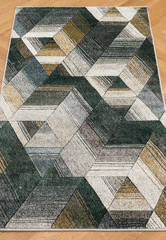 Современный синтетический ковер D830-Gray