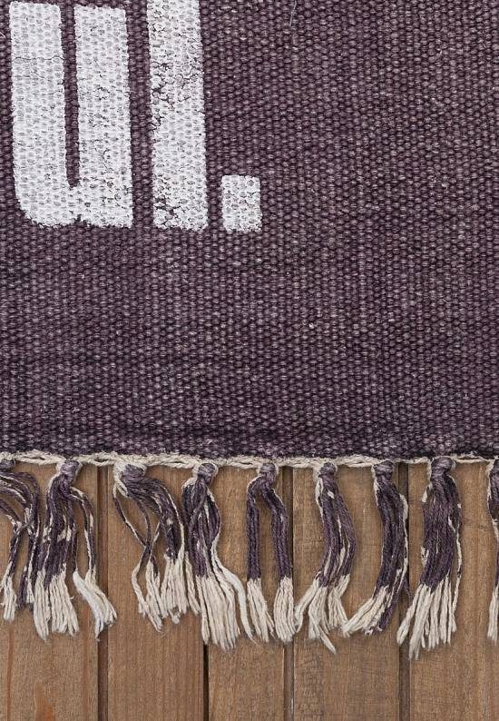Безворсовый ковер из хлопка JHC-17-21 purple-white