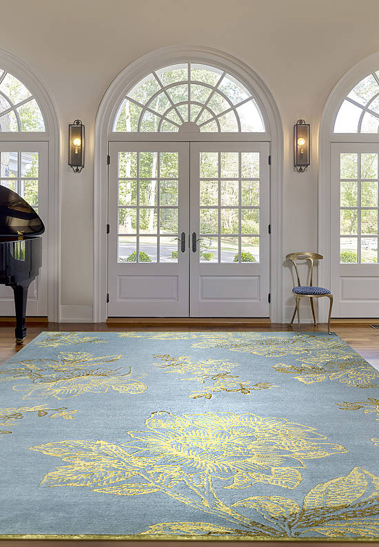 Шерстяной ковер Tonquin Blue Gold