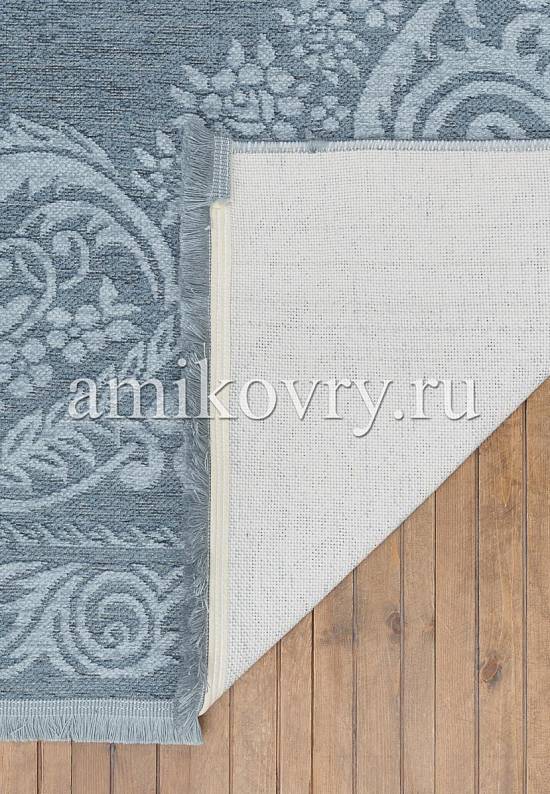 Турецкий безворсовый ковер из акрила 4101 Blue