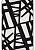Безворсовый ковер из хлопка ARN 05 White Black